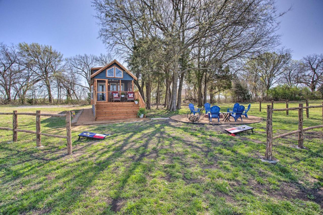 Cozy Mckinney Tiny Home With Porch And Fire Pit! Dış mekan fotoğraf